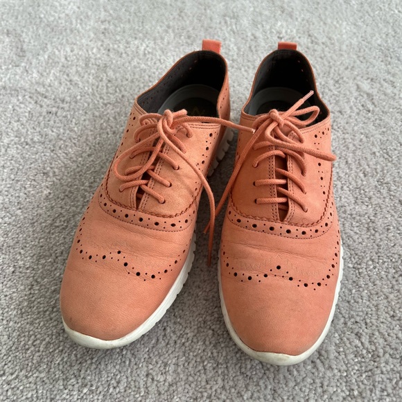Cole Haan zerogrand suede coral shoes, size 7 - Picture 2 of 3